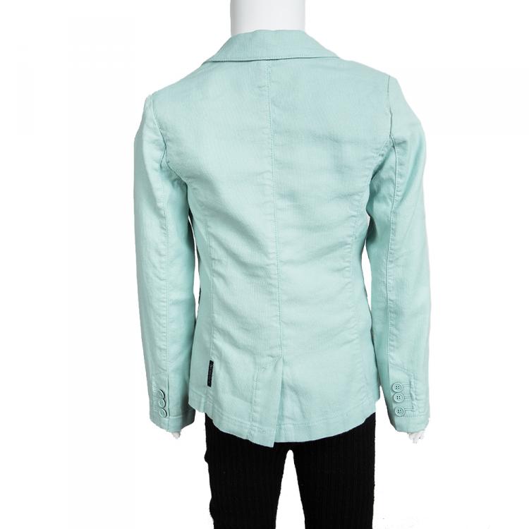 Pre Owned Armani Junior Pastel Green Blazer 6 Yrs