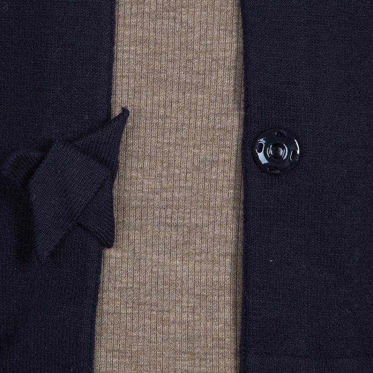 Pre Owned Armani Junior Navy Cropped Cardigan 4 Yrs