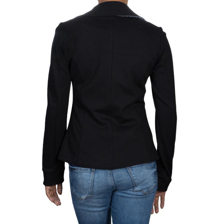 Pre Owned Armani Junior Black Sequin Detail Blazer 14 Yrs