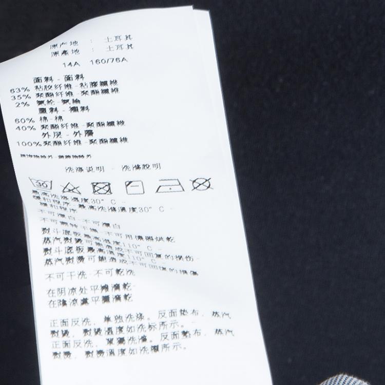 Pre Owned Armani Junior Black Sequin Detail Blazer 14 Yrs