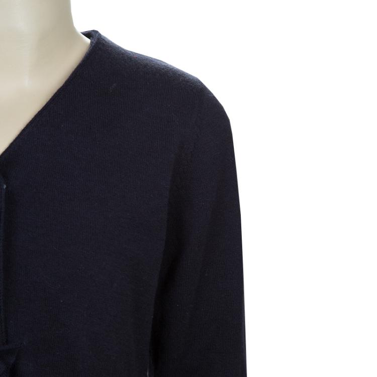 Pre Owned Armani Junior Navy Blue Cardigan 6 Yrs