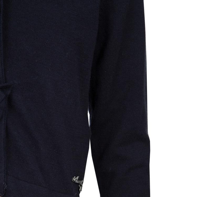 Pre Owned Armani Junior Navy Blue Cardigan 6 Yrs