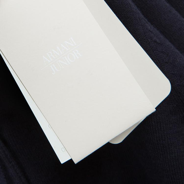 Pre Owned Armani Junior Navy Blue Cardigan 6 Yrs