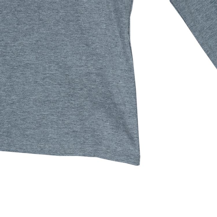 Pre Owned Armani Junior Grey Long Sleeve Flock Print T Shirt 12 Yrs