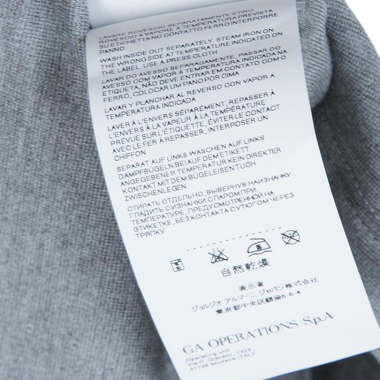 Pre Owned Armani Junior Grey Sequin Pocket Detail Sleeveless Jersey Dress 2 Yrs 