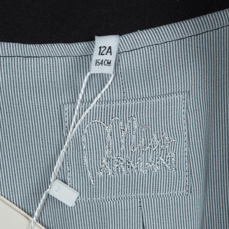 Pre Owned Armani Junior Black Sequinned Faux Pocket Detail Blazer 12 Yrs