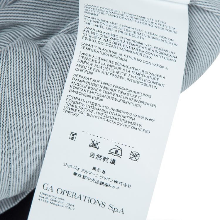 Pre Owned Armani Junior Black Sequinned Faux Pocket Detail Blazer 12 Yrs