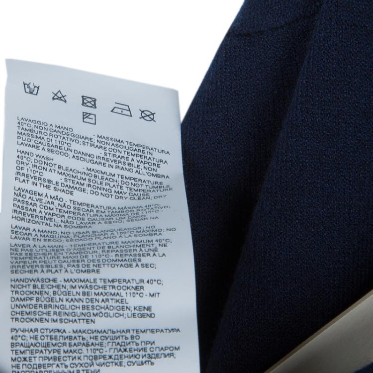 Pre Owned Armani Junior Navy Blue Long Sleeve Buttondown Cardigan 4 Yrs