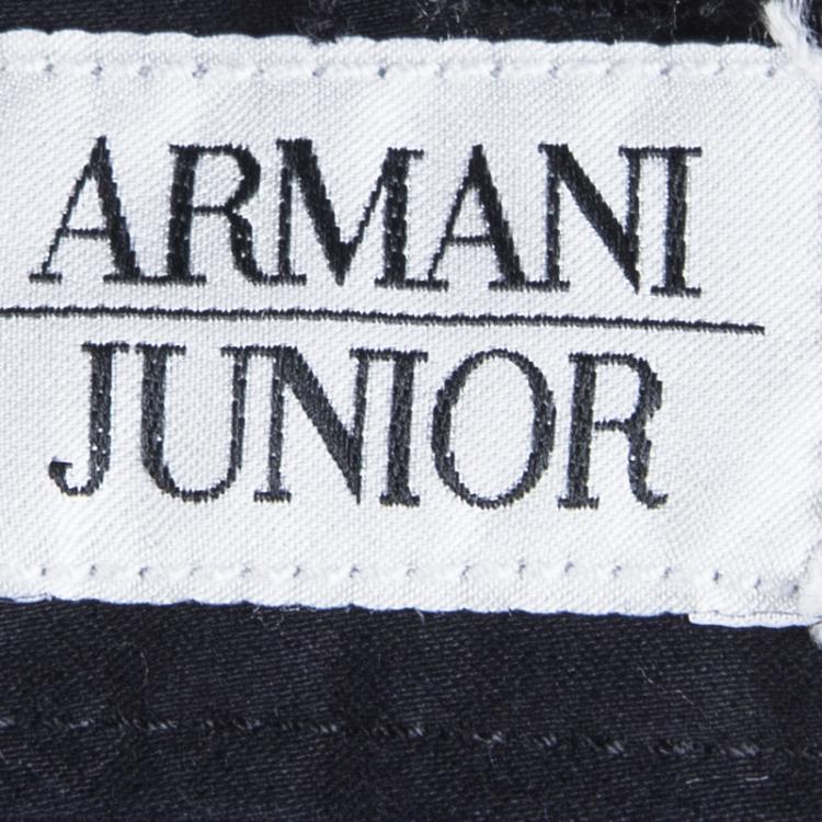 Pre Owned Armani Junior Navy Blue Cotton Capri Pants 5 Yrs