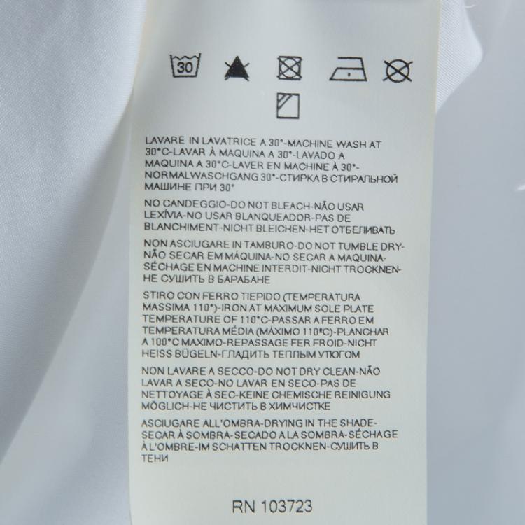 Pre Owned Armani Junior White Long Sleeve Buttondown Cotton Shirt 7 Yrs