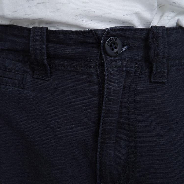 Pre Owned Armani Junior Navy Blue Bermuda Shorts 11 Yrs