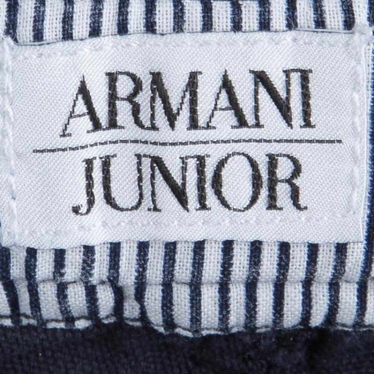 Pre Owned Armani Junior Navy Blue Bermuda Shorts 11 Yrs