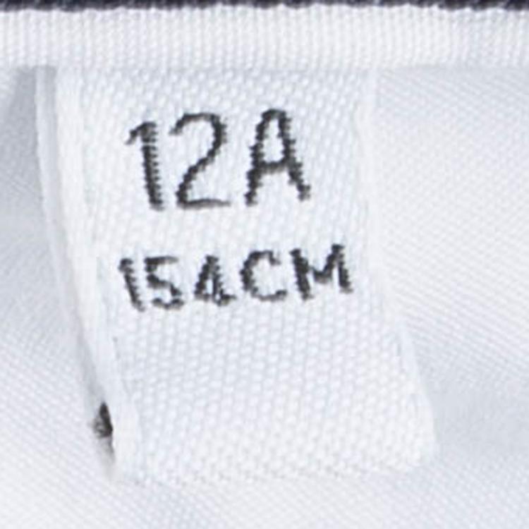 Pre Owned Armani Junior White Cotton Bermuda Shorts 12 Yrs