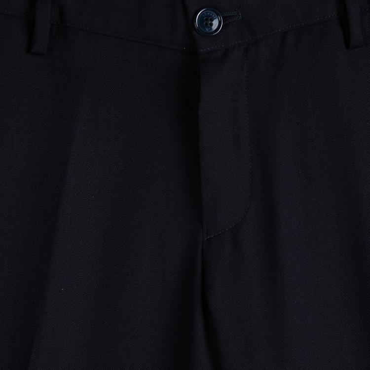 Pre Owned Armani Junior Navy Blue Wool Tailored Trousers 16 Yrs