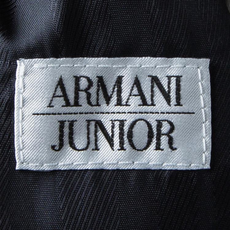 Pre Owned Armani Junior Navy Blue Wool Tailored Trousers 16 Yrs