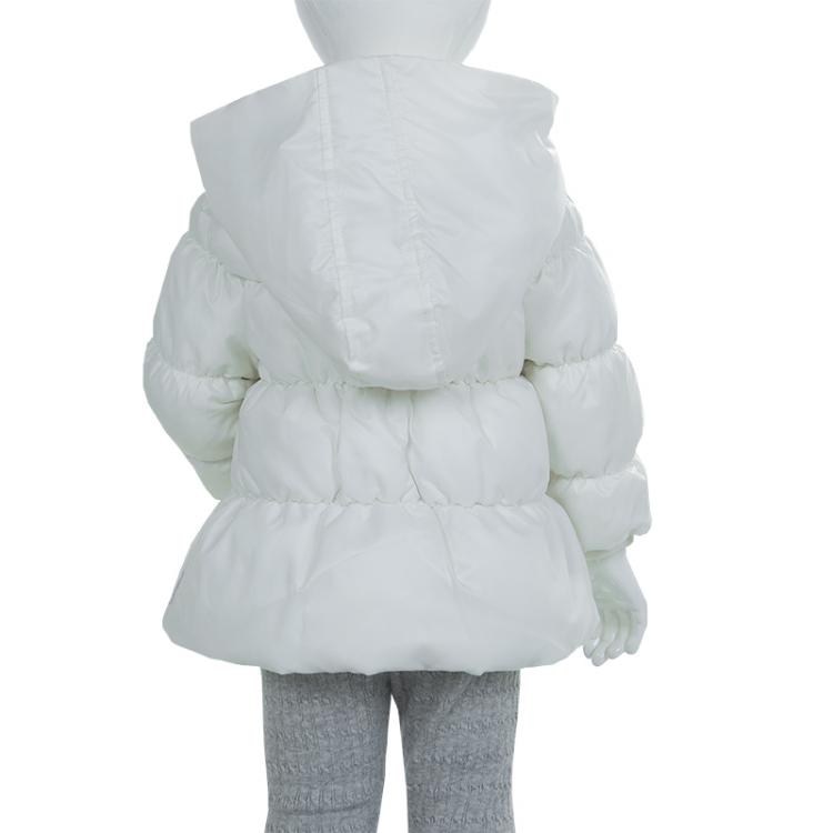 Pre Owned Armani Baby White Quilted Hooded Jacket 6 Months