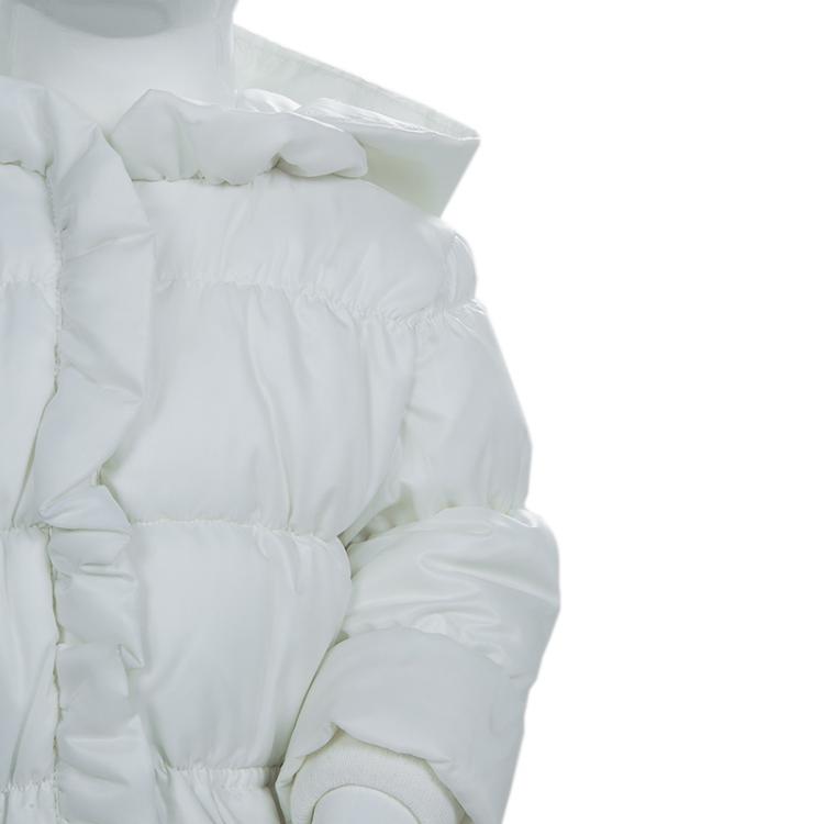 Pre Owned Armani Baby White Quilted Hooded Jacket 6 Months
