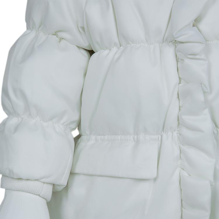Pre Owned Armani Baby White Quilted Hooded Jacket 6 Months