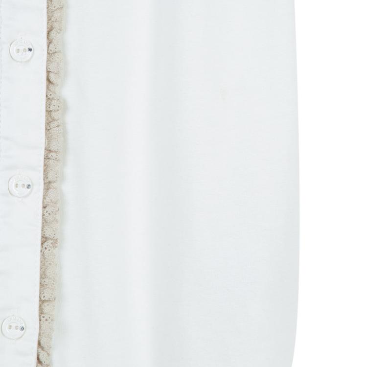 Pre Owned Armani Baby Off White Crochet Detail Onesie 9 Months