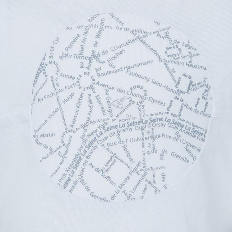 Pre Owned Baby Dior White Printed T Shirt 6 Months