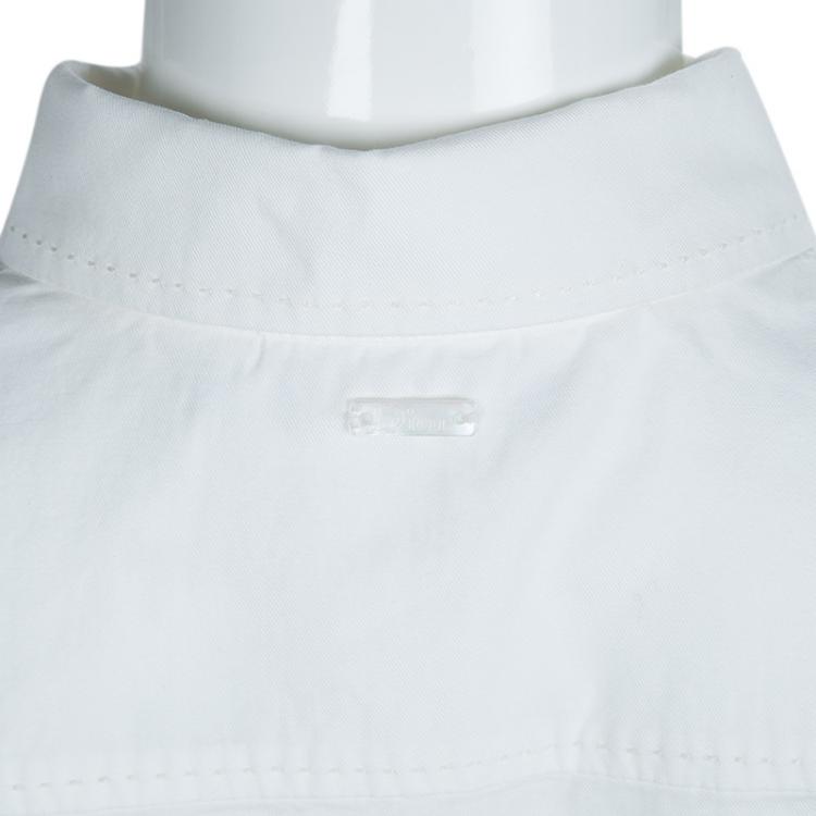 Pre Owned Baby Dior White Long Sleeve Button Down Cotton Shirt 6 Yrs