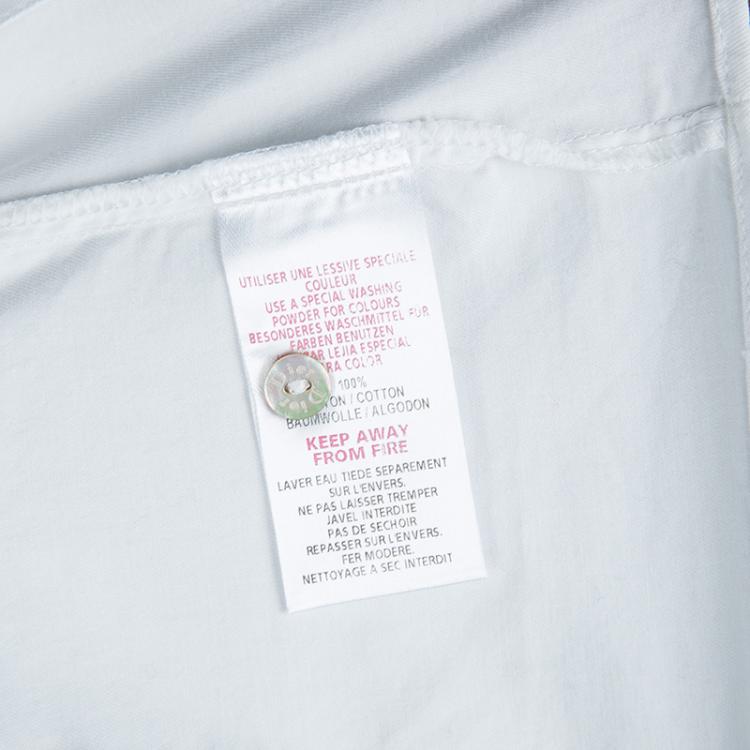 Pre Owned Baby Dior White Long Sleeve Button Down Cotton Shirt 6 Yrs