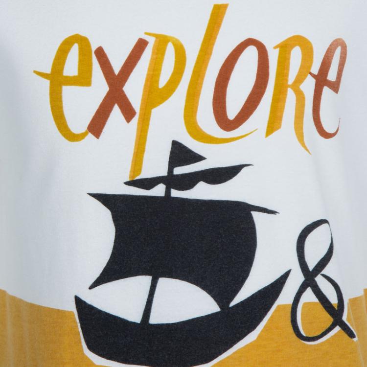 Pre Owned Burberry Chldren Multicolor Printed Crew Neck T-Shirt 6 Yrs