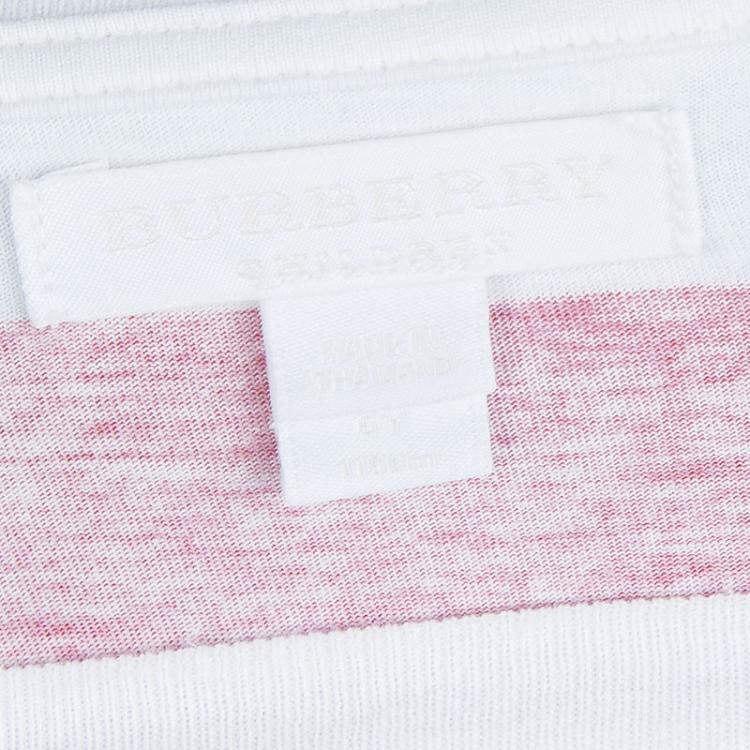 Pre Owned Burberry Chldren Multicolor Printed Crew Neck T-Shirt 6 Yrs