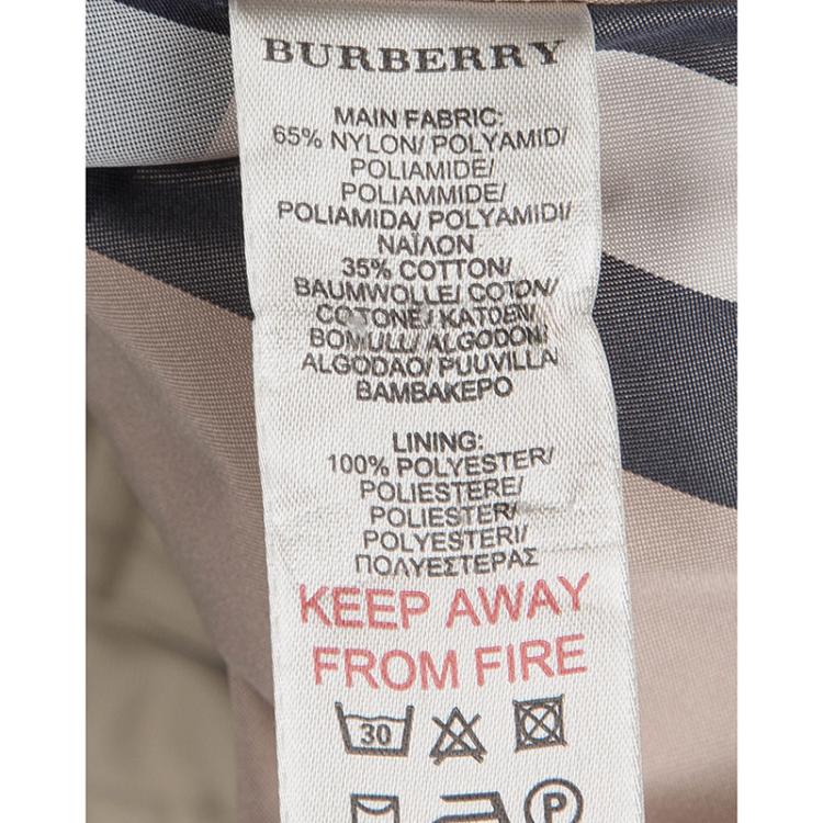 Pre Owned Burberry Beige Hooded Jacket 6 Yrs