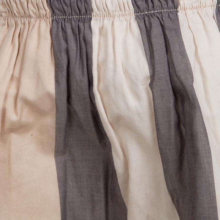 Pre Owned Burberry Novacheck Cotton Gathered Skirt 6 Yrs