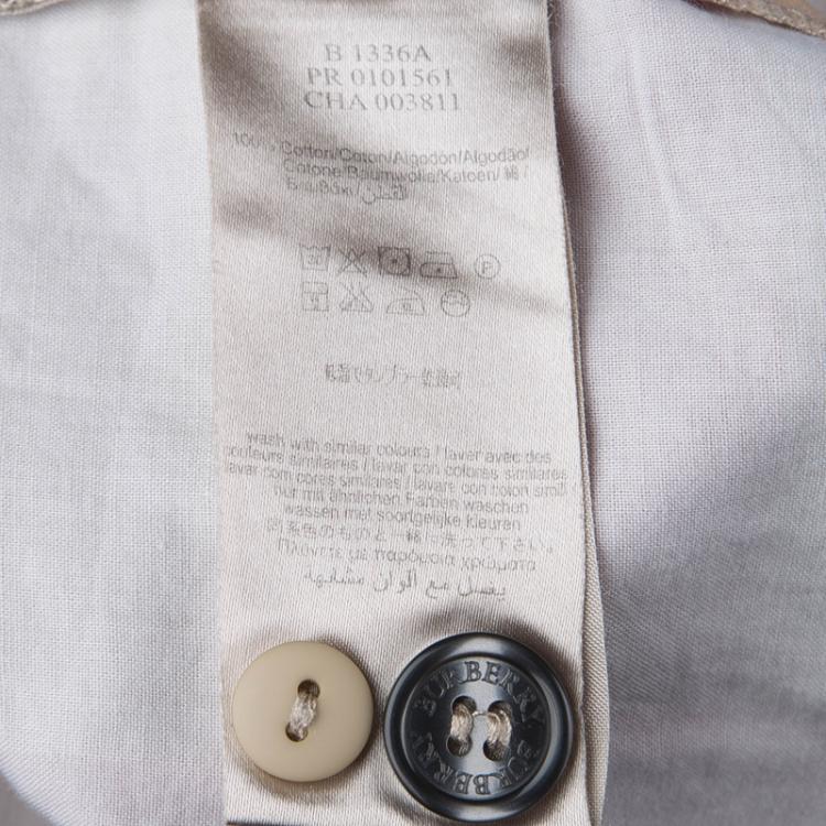 Pre Owned Burberry Novacheck Cotton Gathered Skirt 6 Yrs