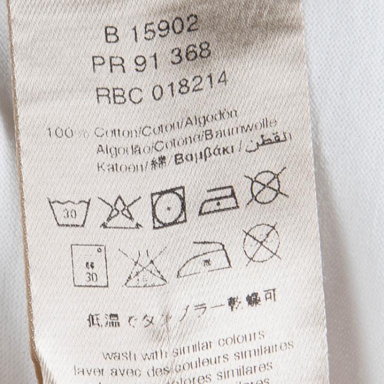 Pre Owned Burberry White Logo Print Long Sleeve T-Shirt 6 Yrs