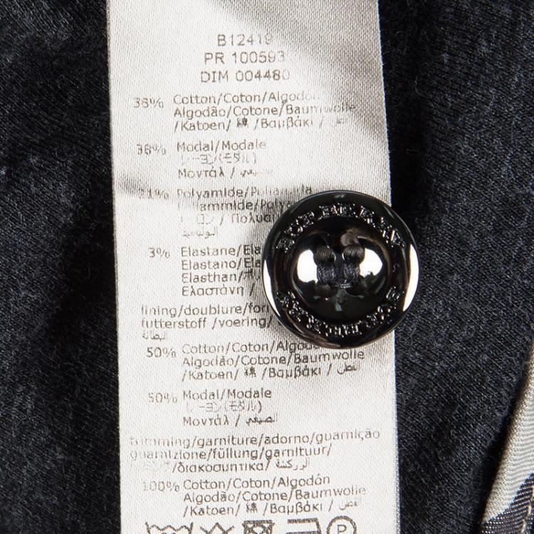 Pre Owned Burberry Grey Double Breasted Sleeveless Belted Trench Style Dress 5-6 Yrs