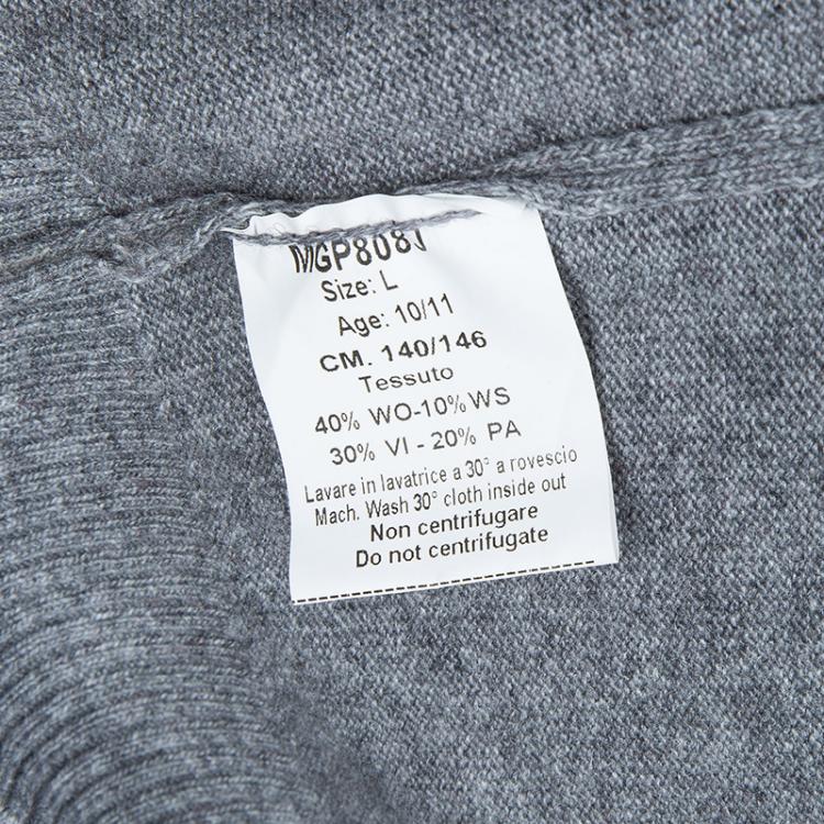 Pre Owned Cesare Pacciotti Colorblock Striped Long Sleeve Crew Neck Sweater 10 Yrs