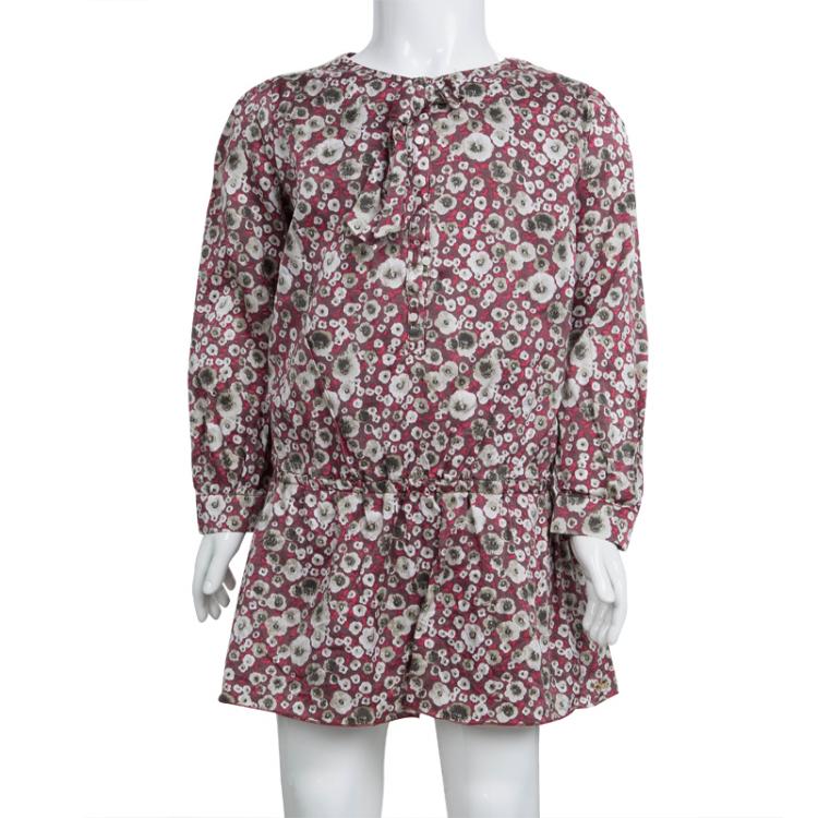 Pre Owned Chloe Multicolor Floral Printed Dress 6 Yrs