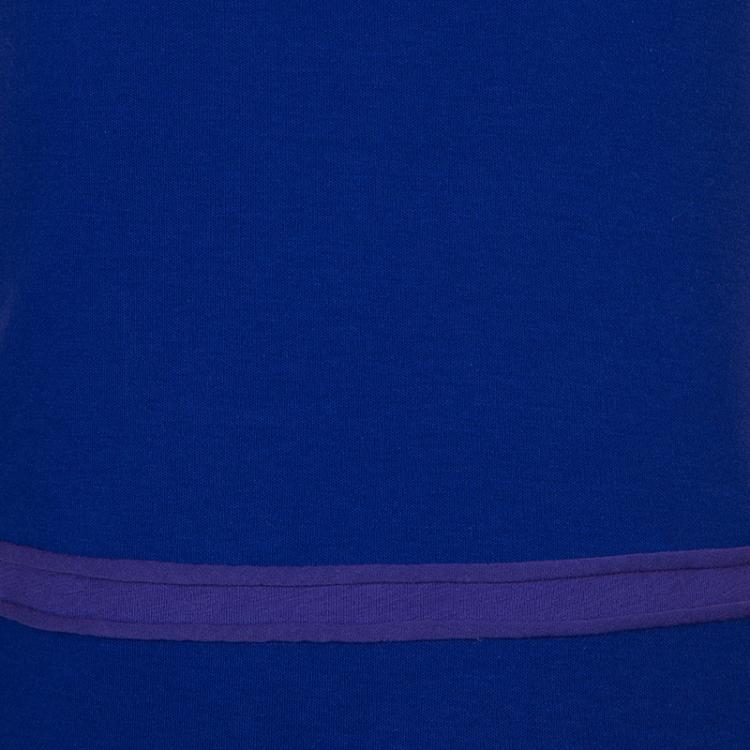 Pre Owned Dior Purple Colorblock Sleeveless Dress 6 Yrs