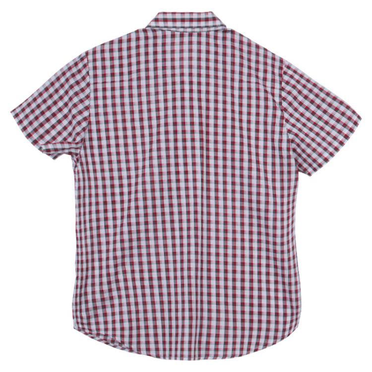 Pre Owned Dior Red and White Short Sleeve Checked Shirt 8 Yrs