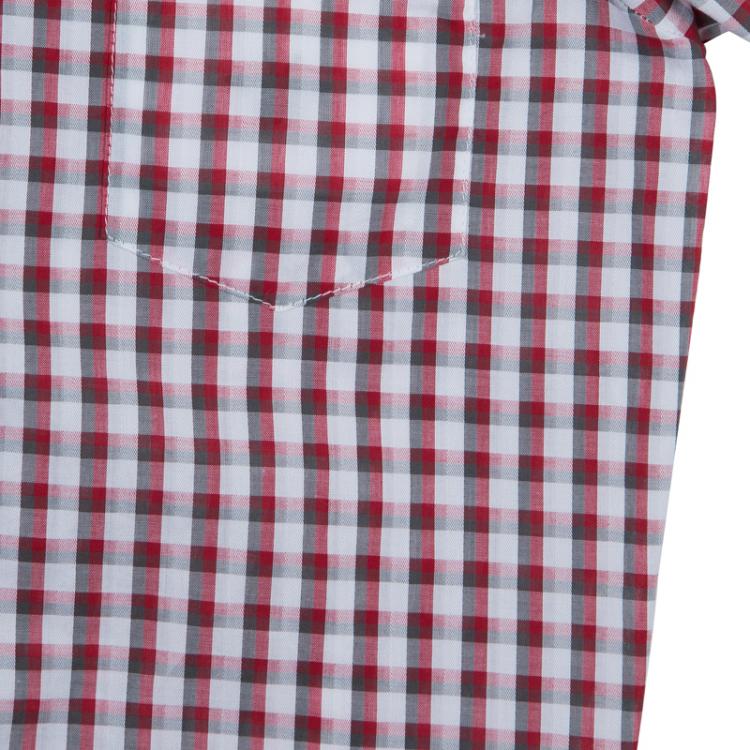 Pre Owned Dior Red and White Short Sleeve Checked Shirt 8 Yrs