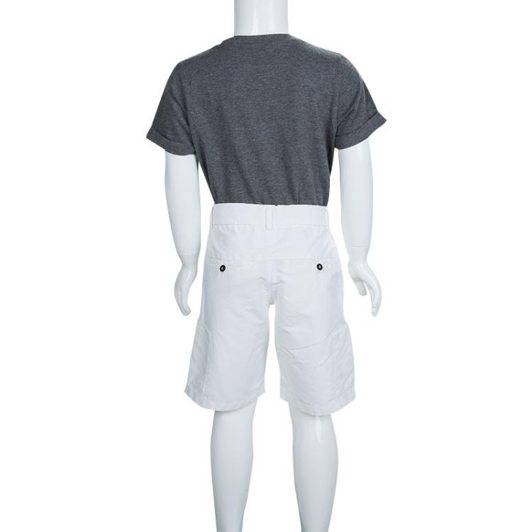 Pre Owned Dior White Bermuda Shorts 8 Yrs 