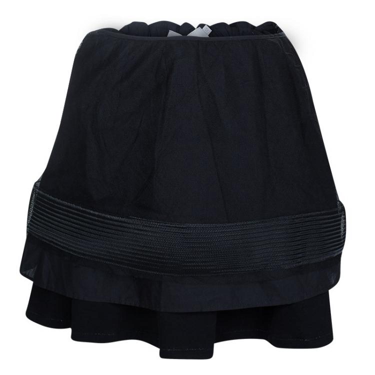 Pre Owned Dior Black Knit Skirt Suit 10 Yrs