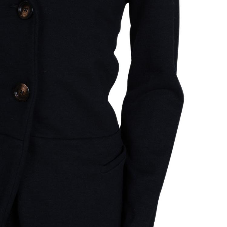 Pre Owned Dior Black Knit Skirt Suit 10 Yrs
