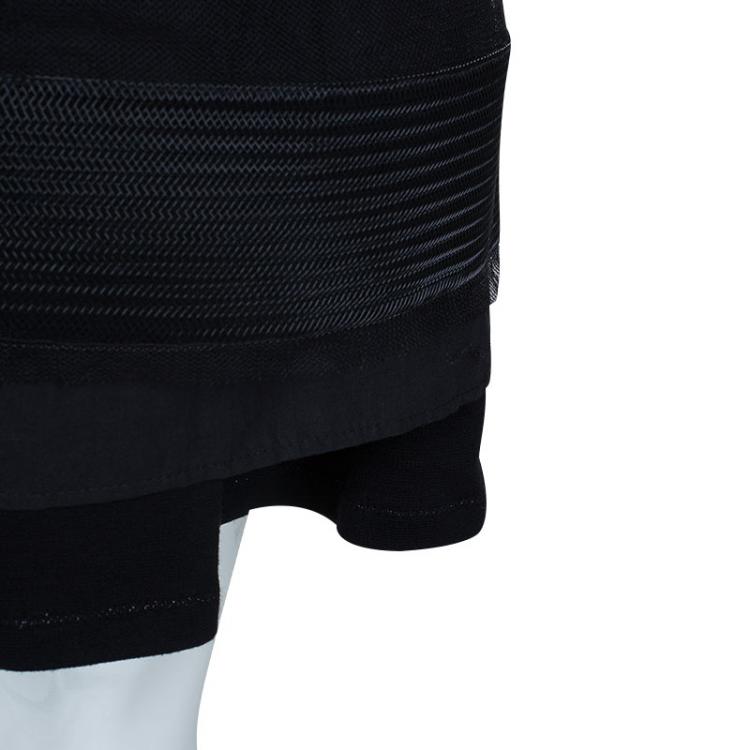 Pre Owned Dior Black Knit Skirt Suit 10 Yrs