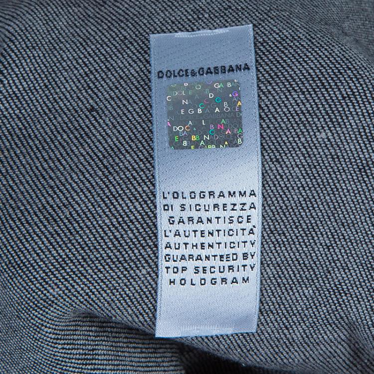 Pre Owned Dolce and Gabbana Black Faded Denim Skinny Jeans 10 Yrs