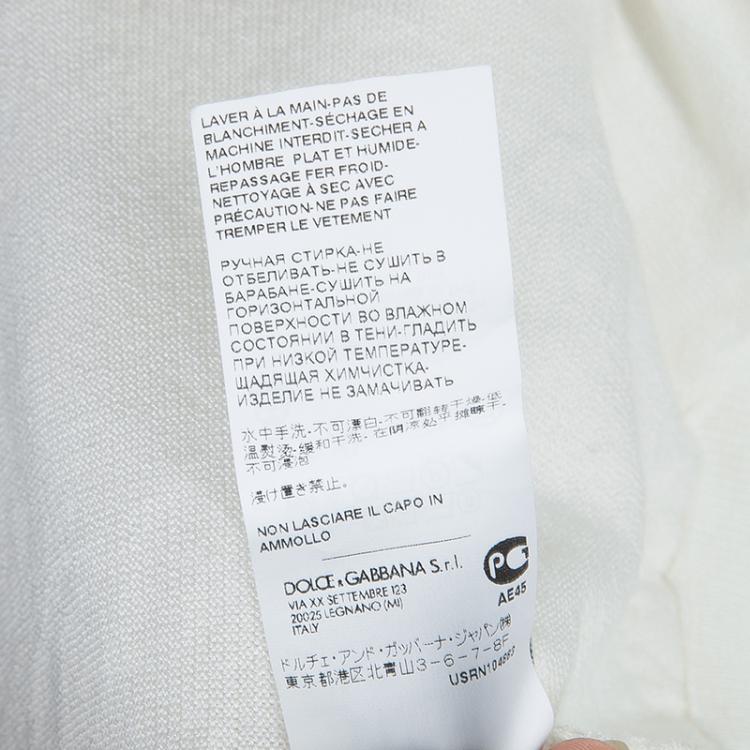 Pre Owned Dolce and Gabbana Cream Lace Detail Cardigan 8 Yrs