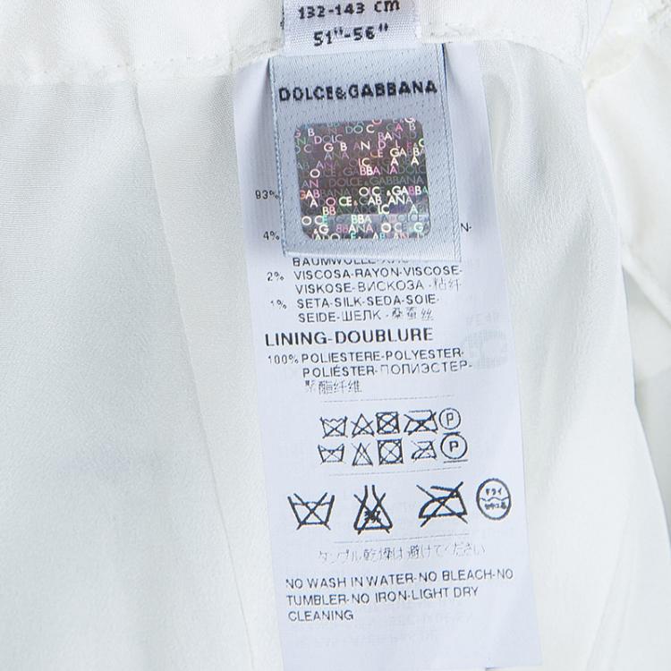 Pre Owned Dolce and Gabbana Silver Sequin Embellished Skirt 9/10 Yrs