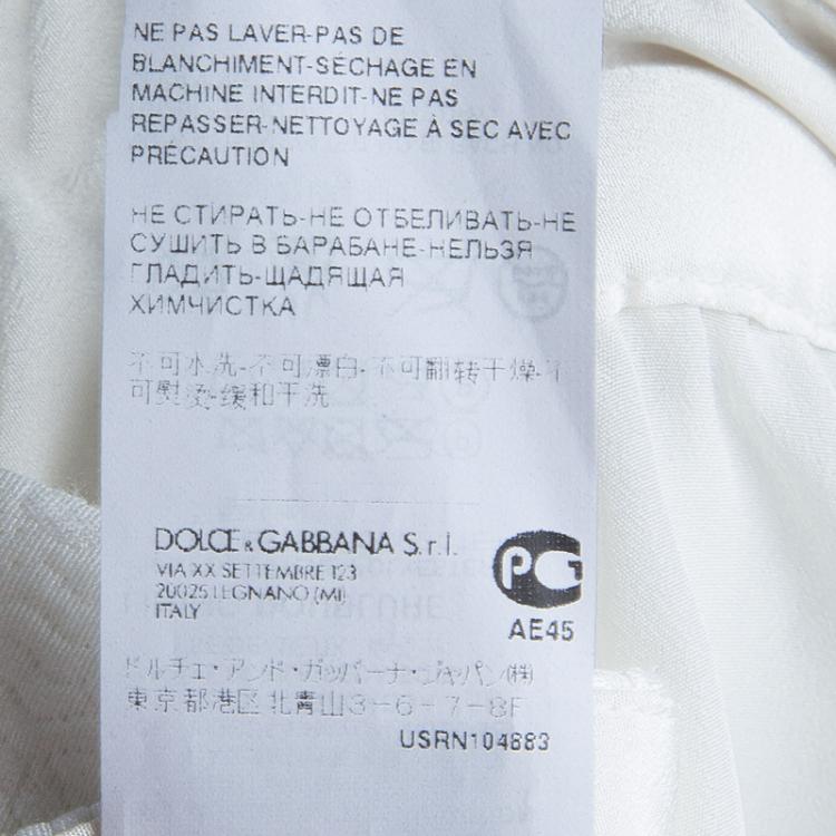 Pre Owned Dolce and Gabbana Silver Sequin Embellished Skirt 9/10 Yrs
