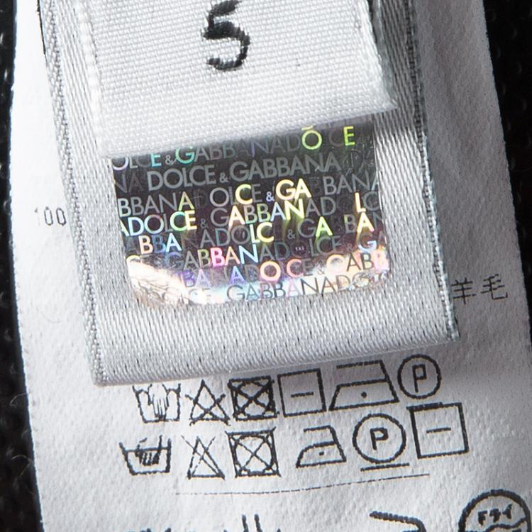 Pre Owned Dolce and Gabbana Blue Wool Sicilian Western Sweater 5 Yrs