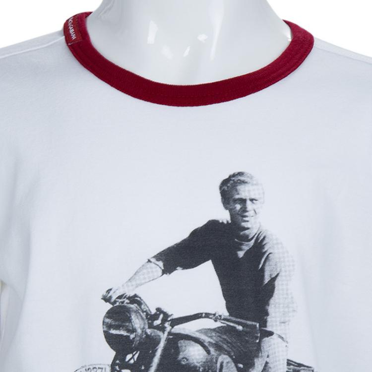 Pre Owned Dolce and Gabbana White Printed Crew Neck T-Shirt 5 Yrs
