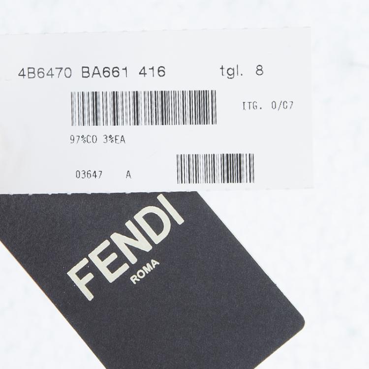 Pre Owned Fendi Red Monogrammed Pocket Flap Detail Pants 8 Yrs