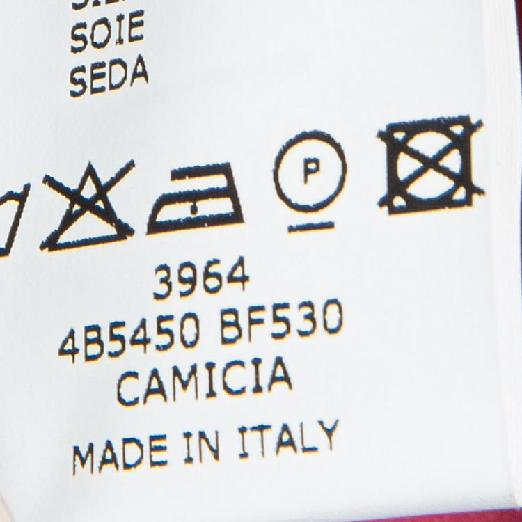 Pre Owned Fendi Dark Pink Contrast Collar Button-Down Shirt 8 Yrs